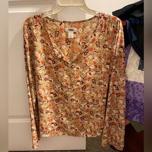Fall color floral top